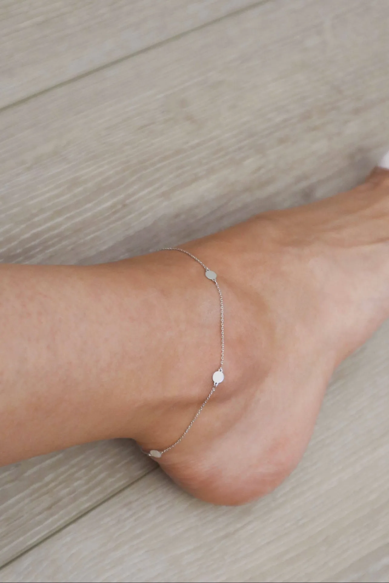 10k Gold Disc Anklet