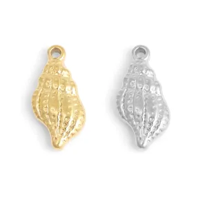 18K Gold PVD Stainless Steel Conch Seashell Charm / PDL0098