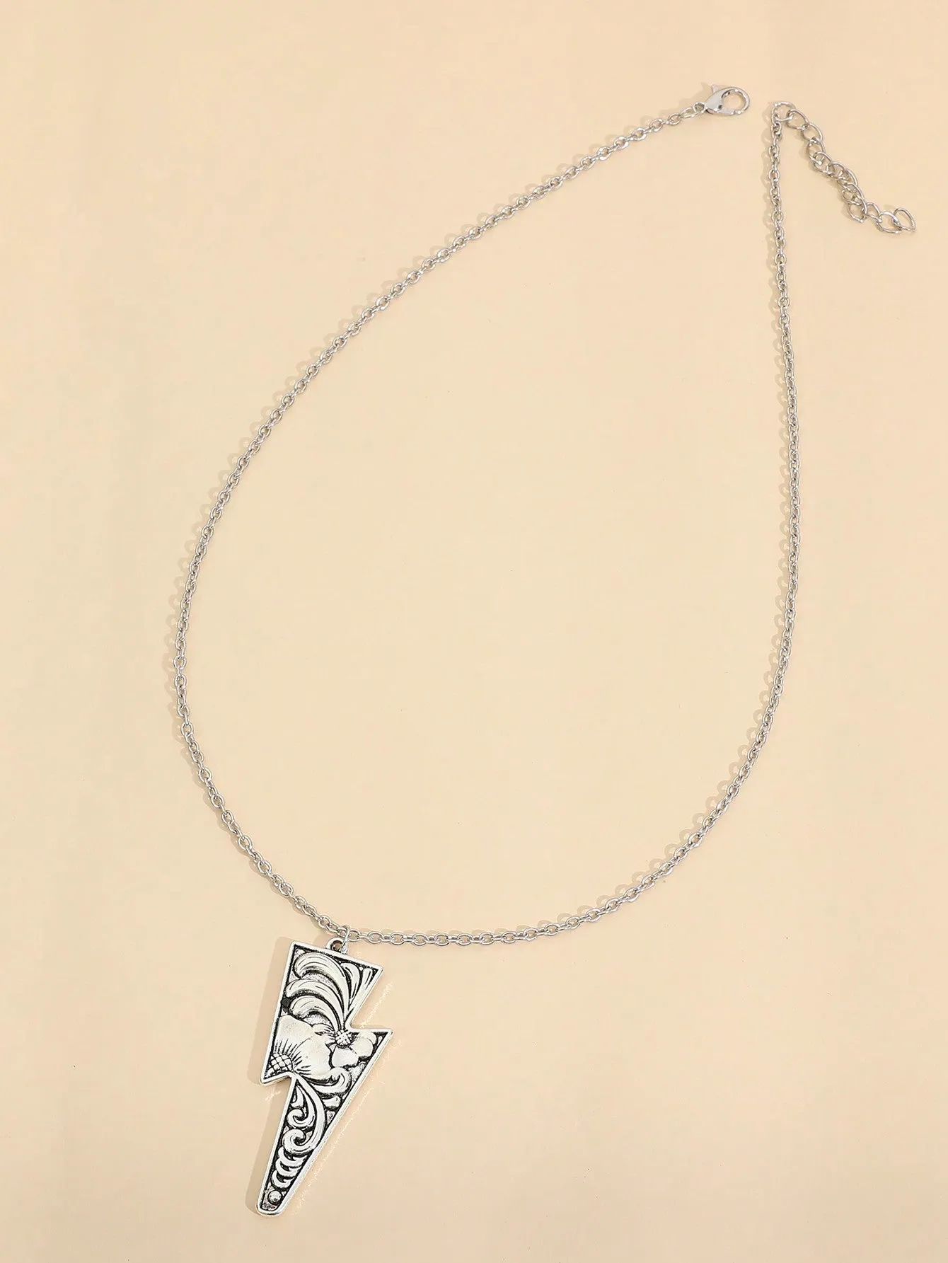 1pc Vintage Lightning Bolt Necklace Bohemian Jewelry Vintage Style