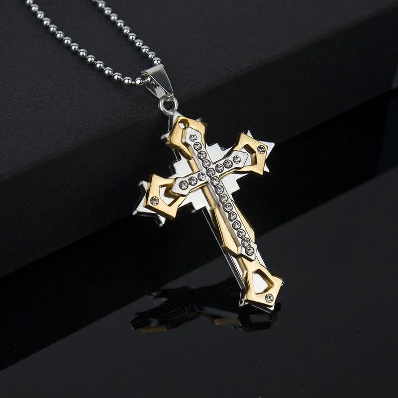 2023 Fashion New Black Rectangle Pendant Necklace for Men