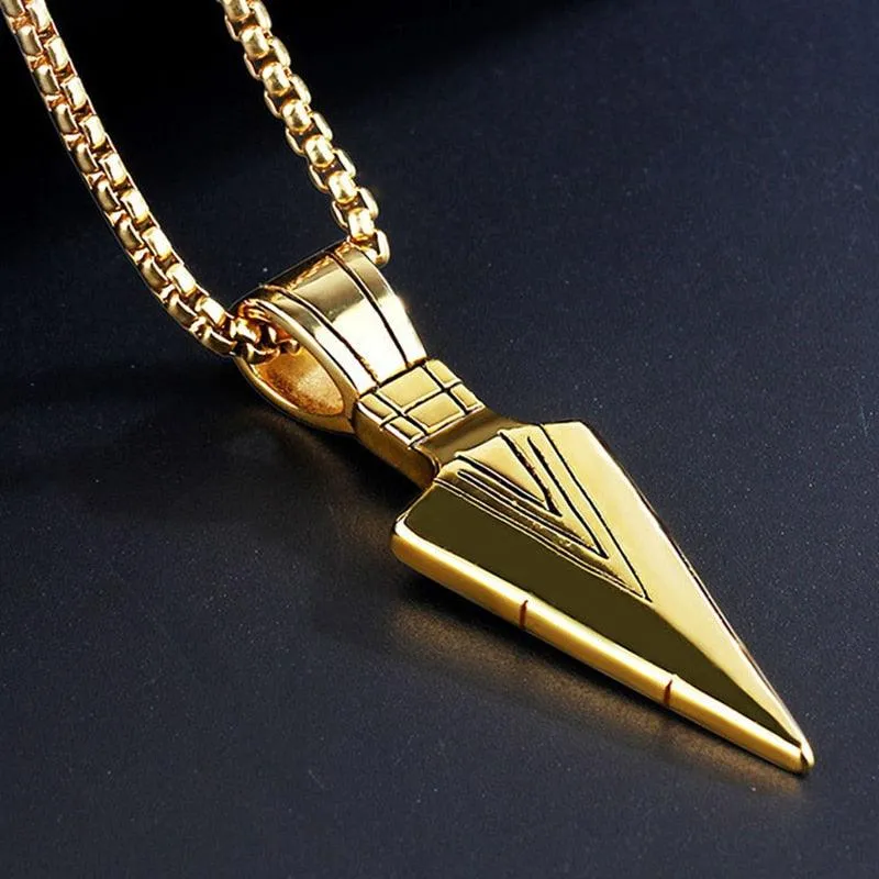 2023 Fashion New Black Rectangle Pendant Necklace for Men
