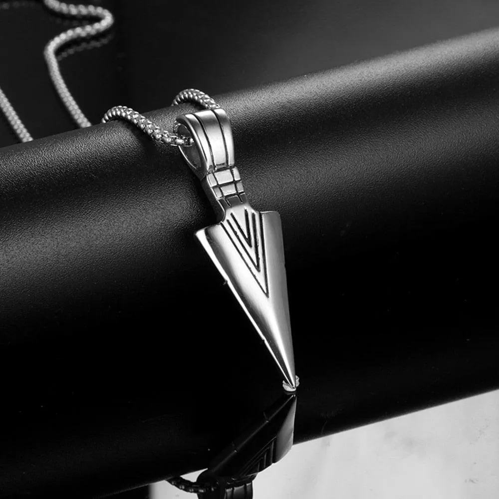 2023 Fashion New Black Rectangle Pendant Necklace for Men