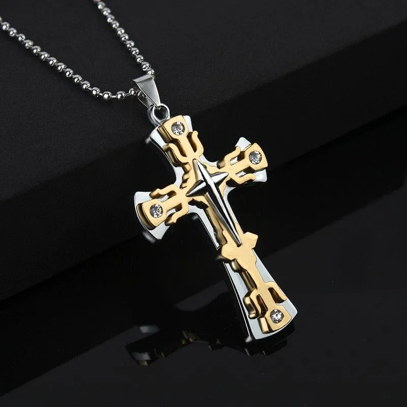 2023 Fashion New Black Rectangle Pendant Necklace for Men