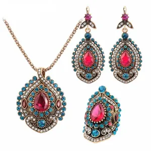 3Pcs Turkish Vintage Antique Jewelry Set