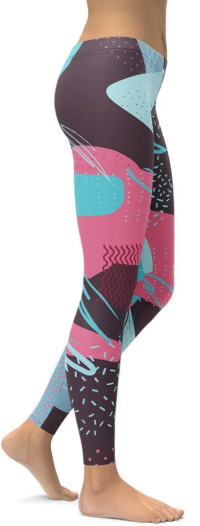 Abstract Print Leggings