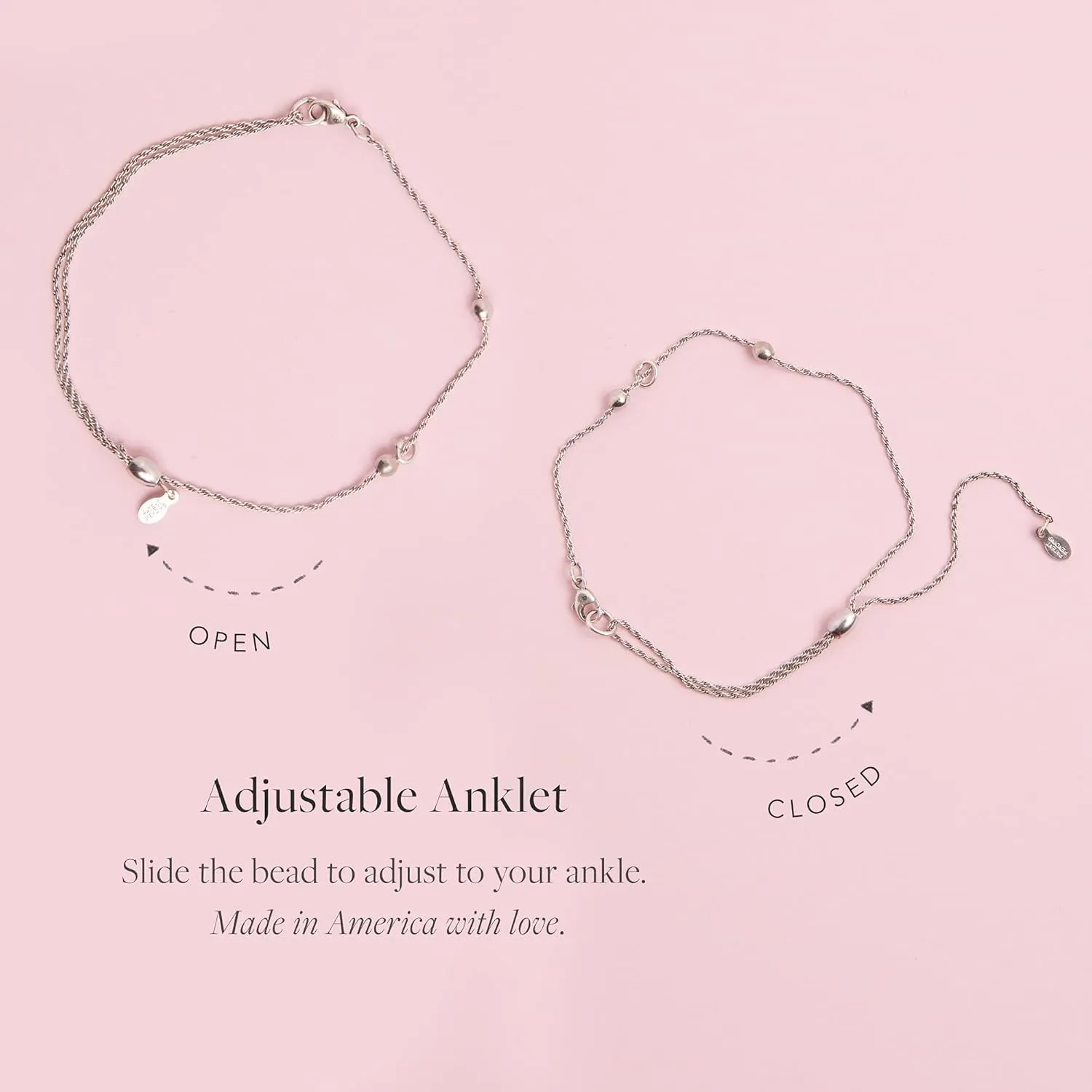 Alex and Ani Adjustable Anklet for Women, Summer Charm, 11.5 in