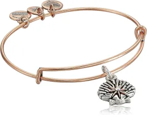 Alex and Ani Women's Star of Venus IV Charm Bangle, Two-Tone