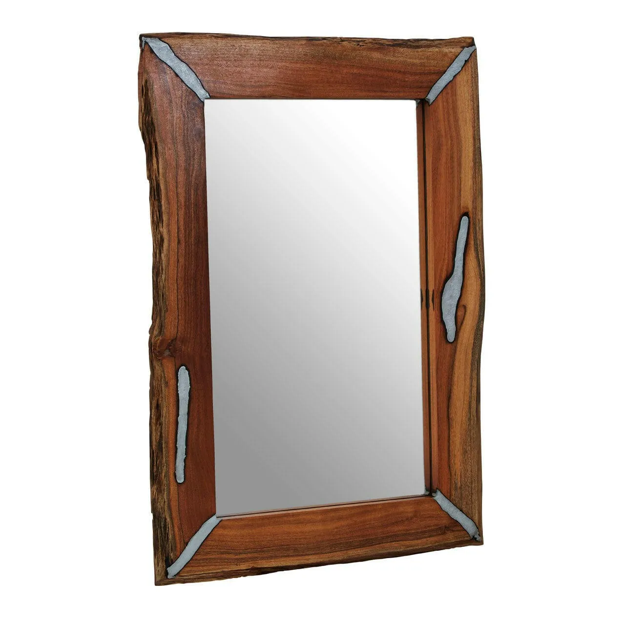 Almora Natural Wood Wall Mirror