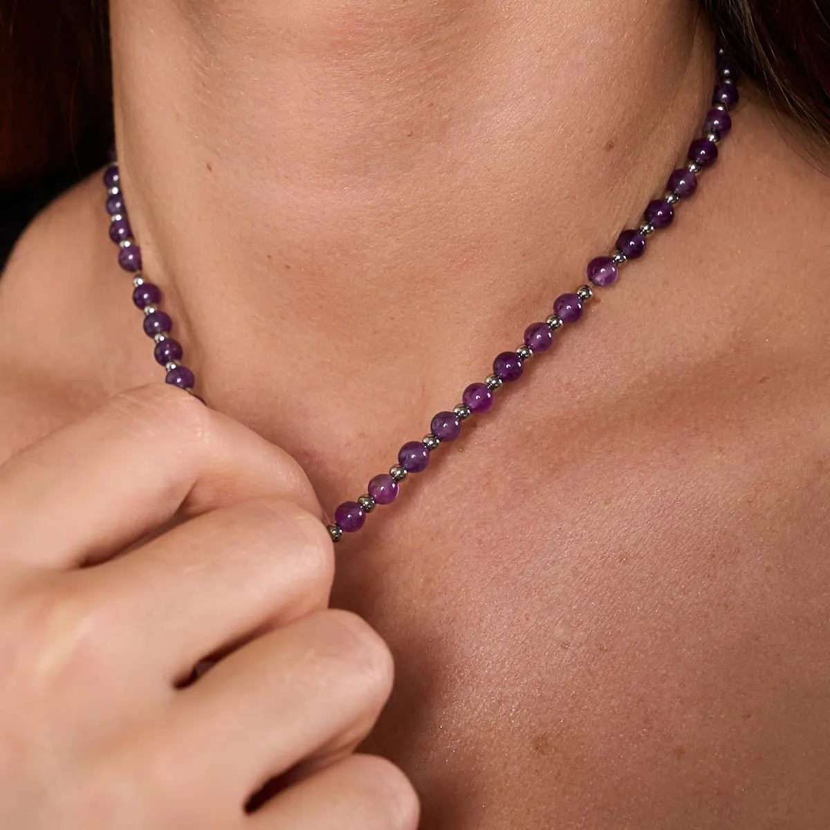 Amethyst x White Gold | Boho Gem Wrap