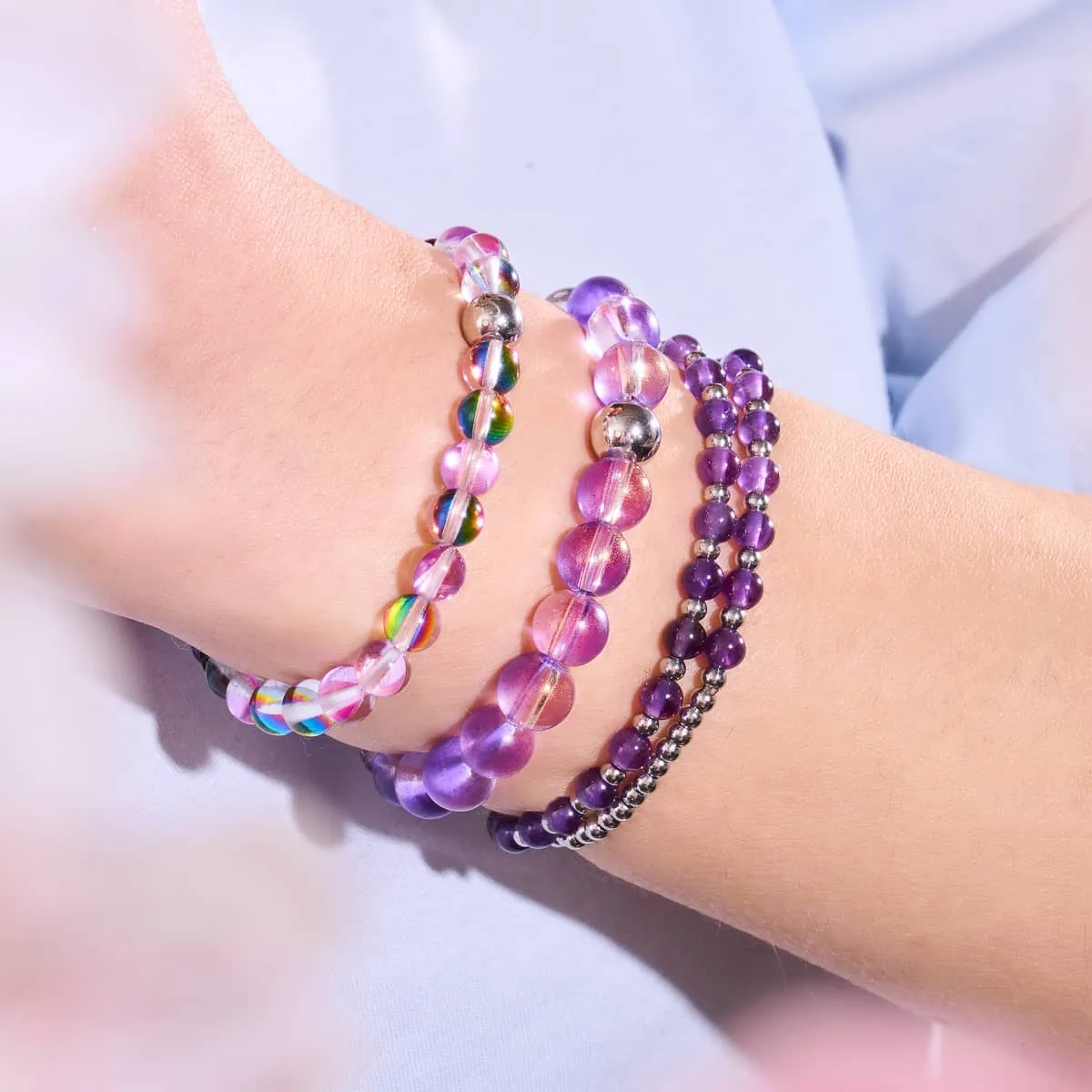 Amethyst x White Gold | Boho Gem Wrap