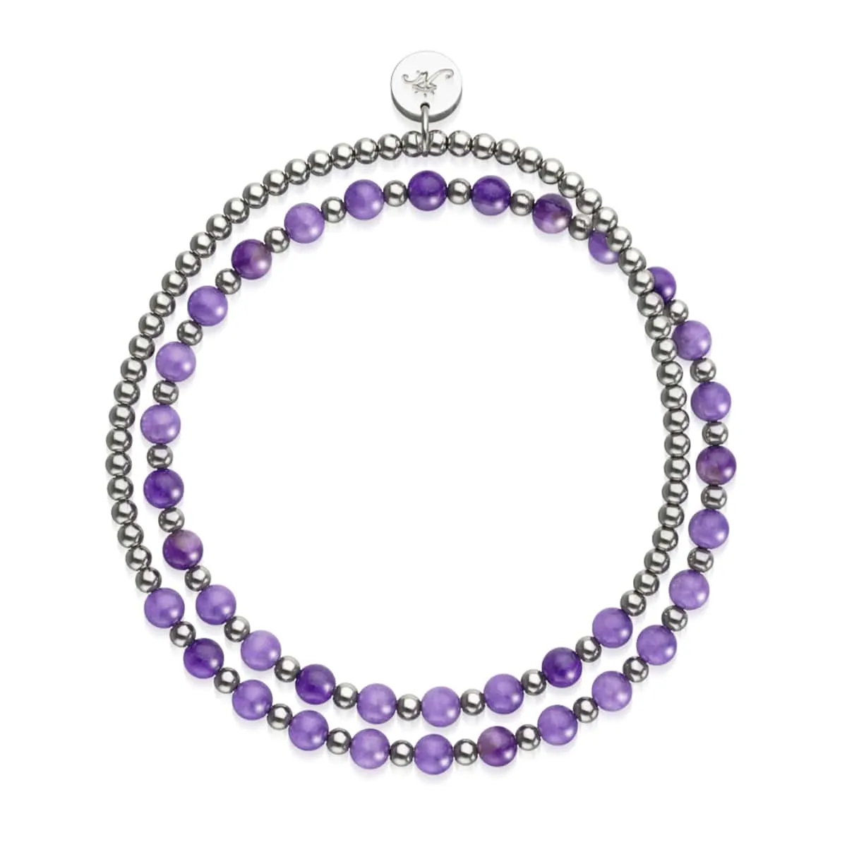 Amethyst x White Gold | Boho Gem Wrap
