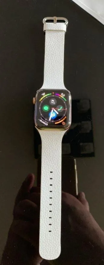 Apple Watch Minimalist simple leather band, silver buckle gift for men women girl, iwatch bracelet 3 4 5 6 38/40mm 42/44mm - US Fast Shipping