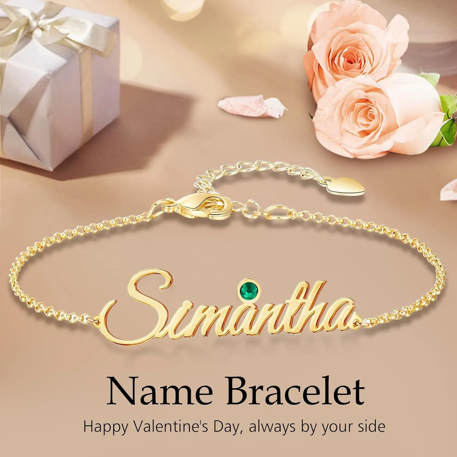 Bauma Personalized Name Bracelet or Anklet - Custom Made with Any Names for Women - Mother's Day