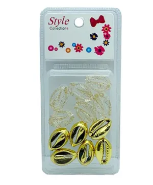 Beauty Collection Style Collection 2 Tone Shell Beads BD015 Gold