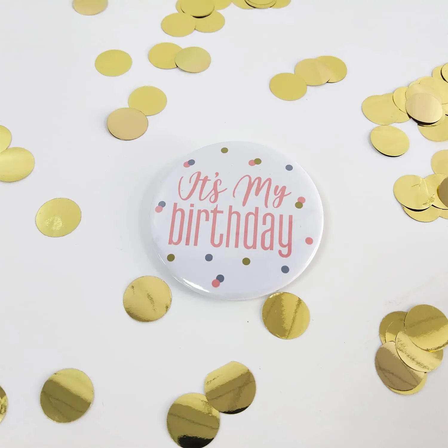 Birthday Buttony Badge Pins