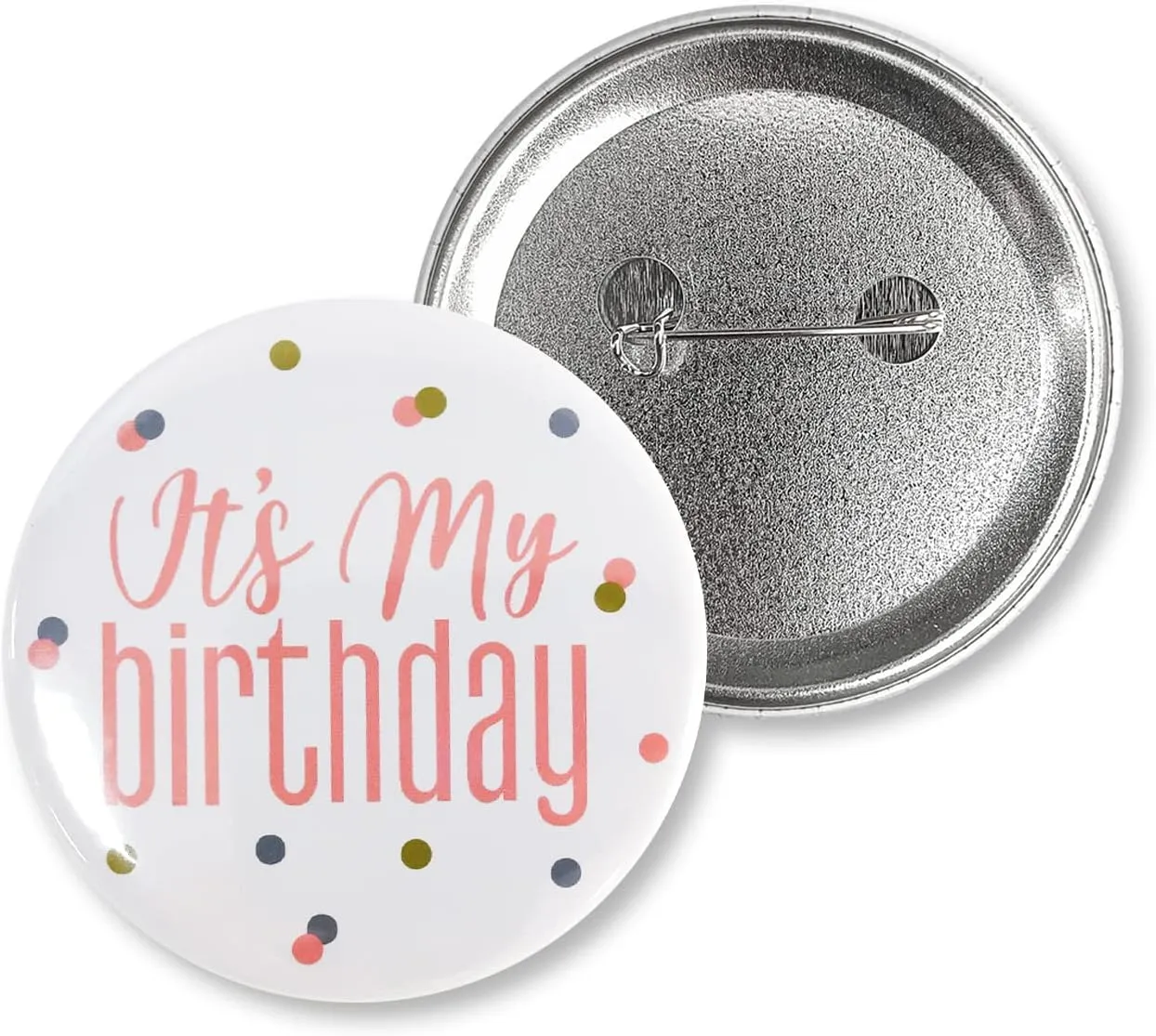 Birthday Buttony Badge Pins