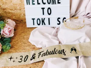 Birthday Tiara & Sash - 30 & Fabulous