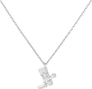BLANK SLATE Mini Cowboy Boot Pendant Necklace