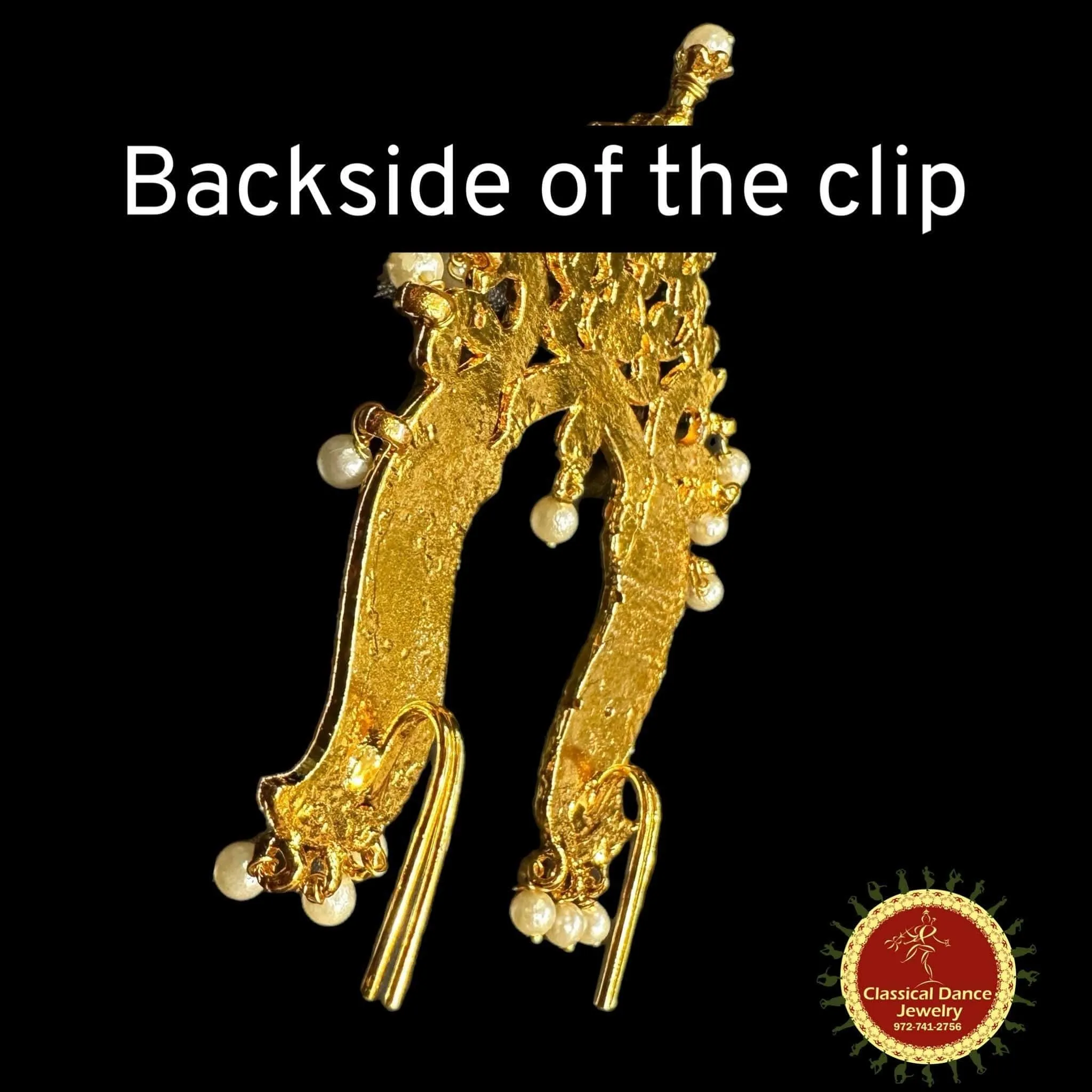 BLUE Temple Kemp Tiara Pin Indian Jewelry | Kireet | Bharatnatyam, Kuchipudi, Engagement, Weddings, Birthdays | Classical Dance Jewelry