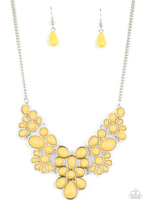 Bohemian Banquet - Yellow Necklace - Paparazzi Accessories