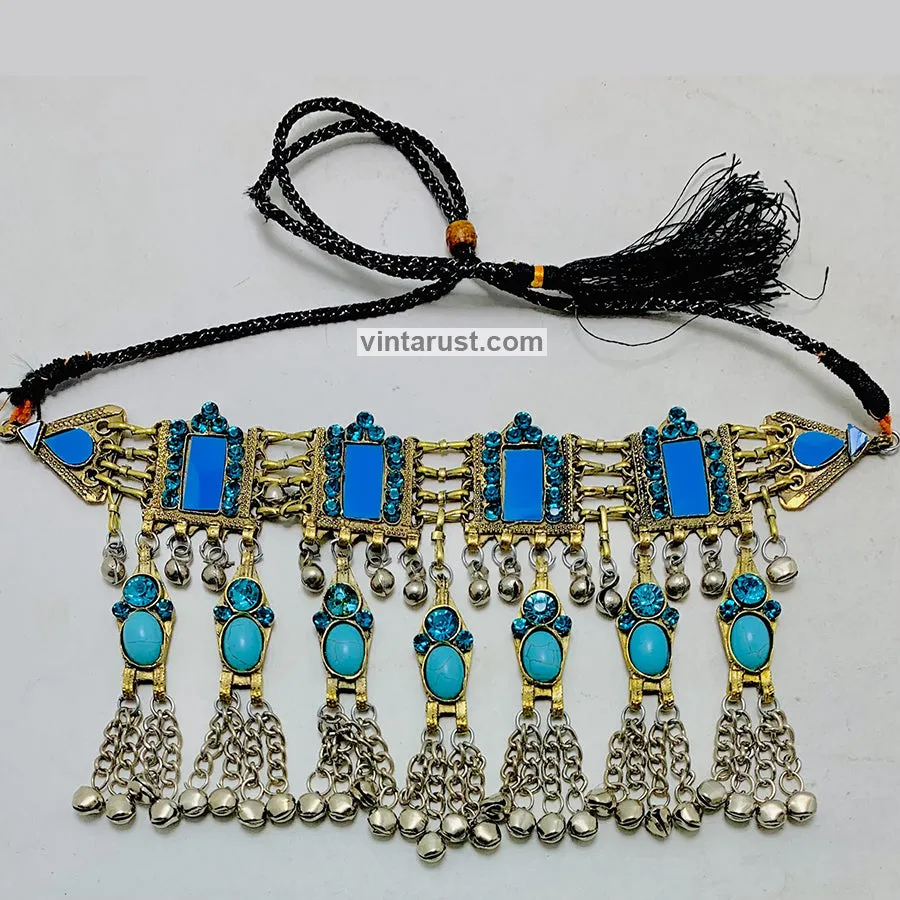 Boho Statement Collar Choker Necklace With Bells