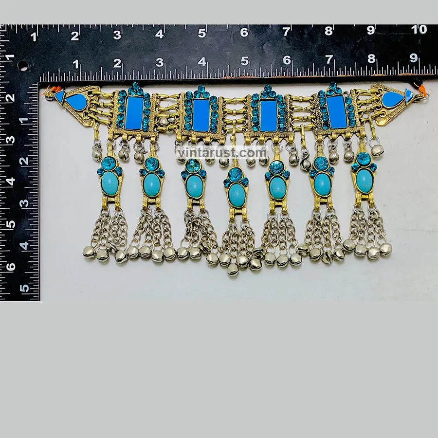 Boho Statement Collar Choker Necklace With Bells