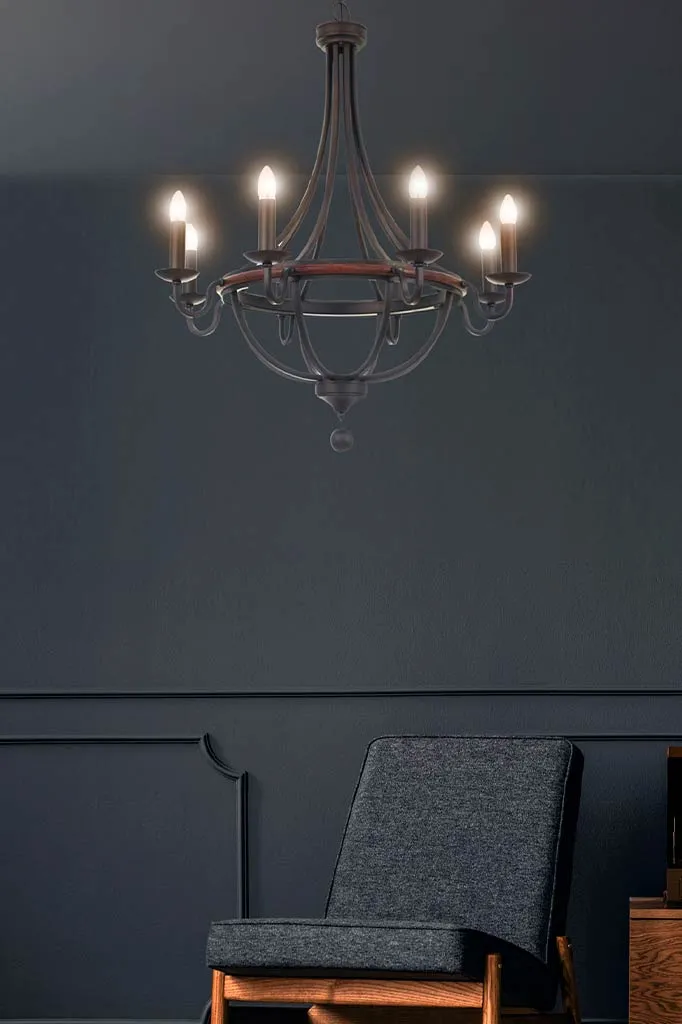 Breckenridge Wood Chandelier