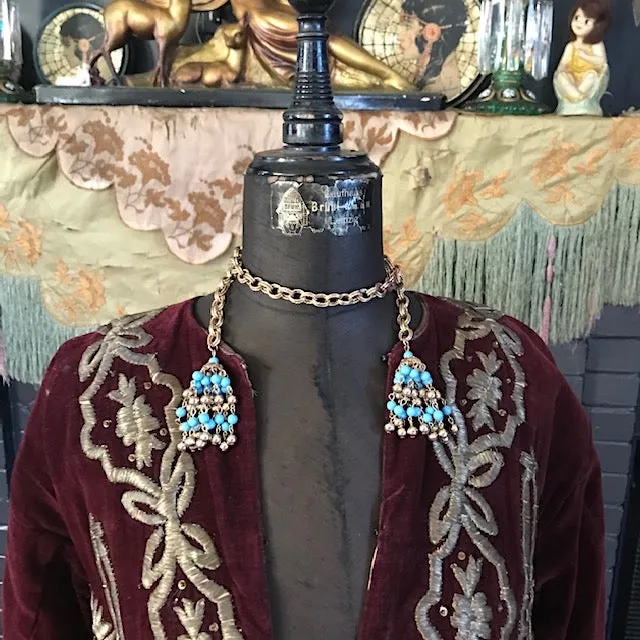 Catherin Baba Inspired Gold Tone Tassel Dangle Wrap Necklace J'Adore