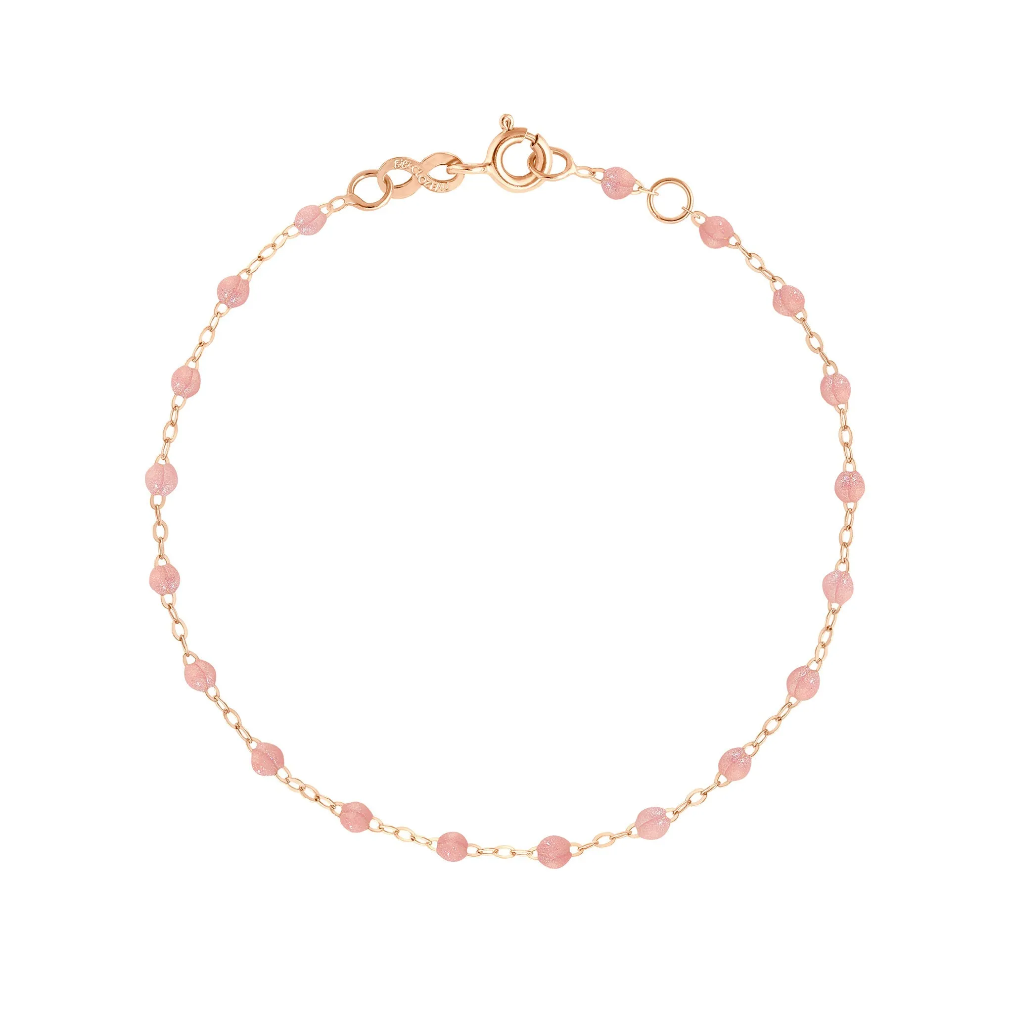 Classic Gigi Blush Anklet, Rose Gold, 9.4"