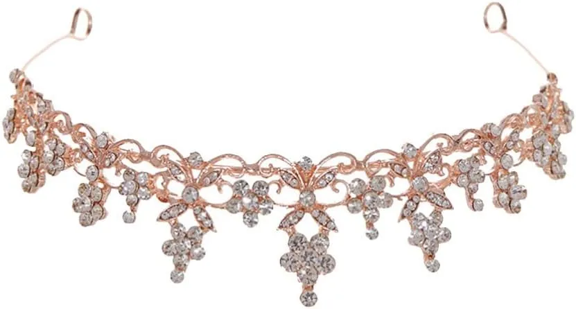 Crystal Headband Crown Bridal Rhinestone Hairband Wedding Hairband Rhinestone Headband Hair Accessories Women Headdress Party Hairband Crystal Hairband Bridal Headband Crown Tiara