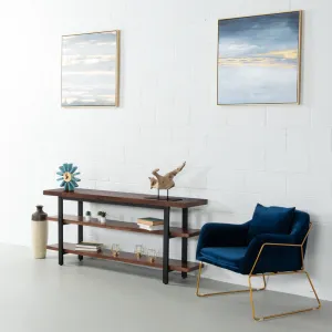 EASTWOOD - Rustic Modern 3-Shelf Console