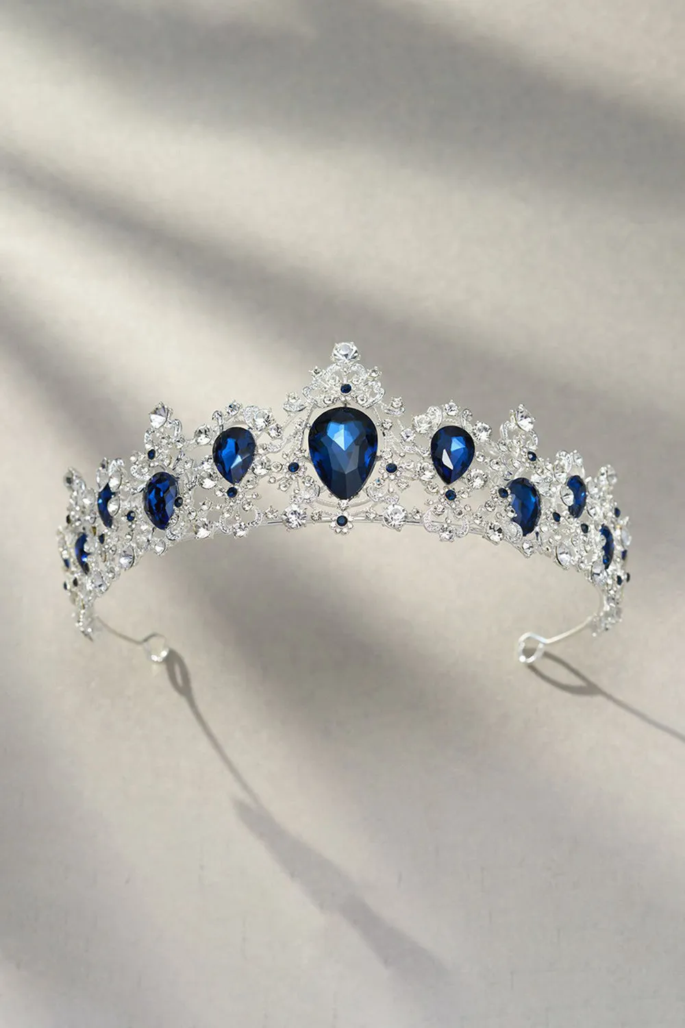 Eleanor Navy Blue Crystal Tiara