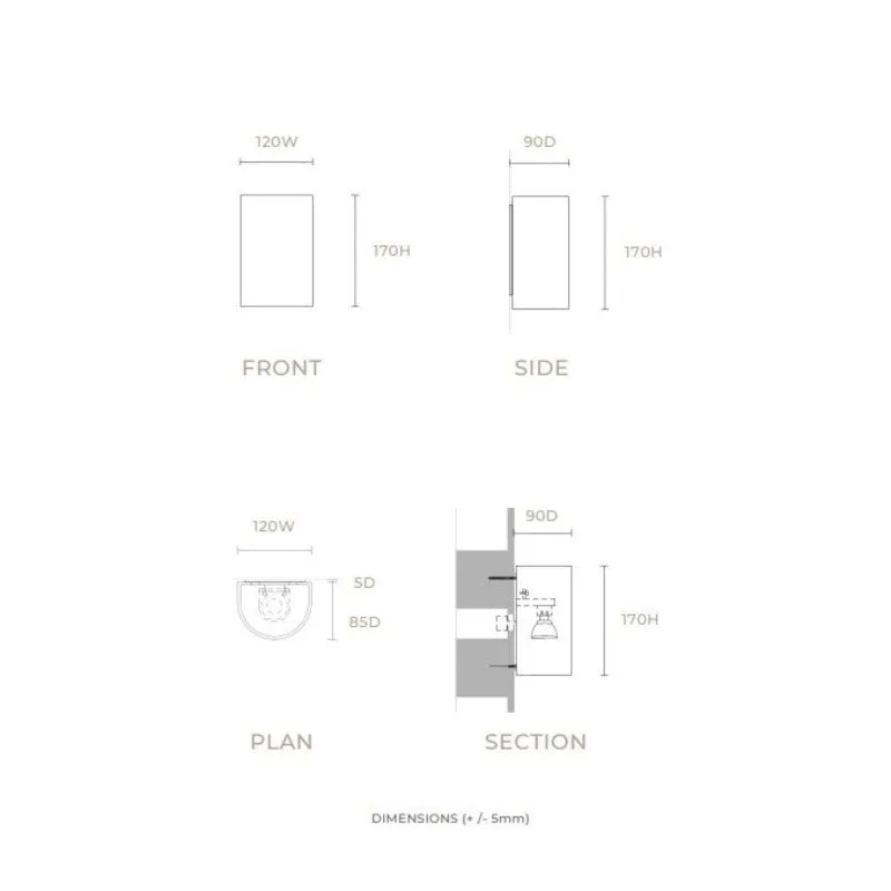 Exterior Organic Raw Ceramic Wall Light | Nudie