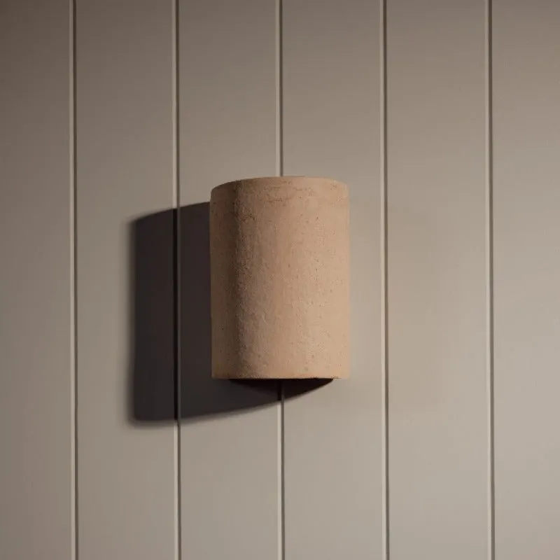 Exterior Organic Raw Ceramic Wall Light | Nudie