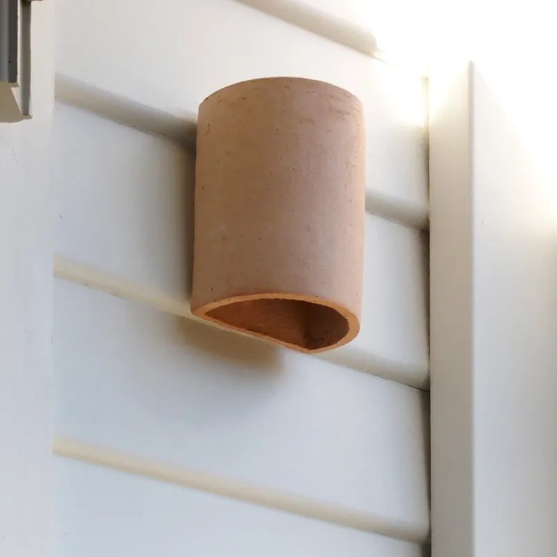 Exterior Organic Raw Ceramic Wall Light | Nudie