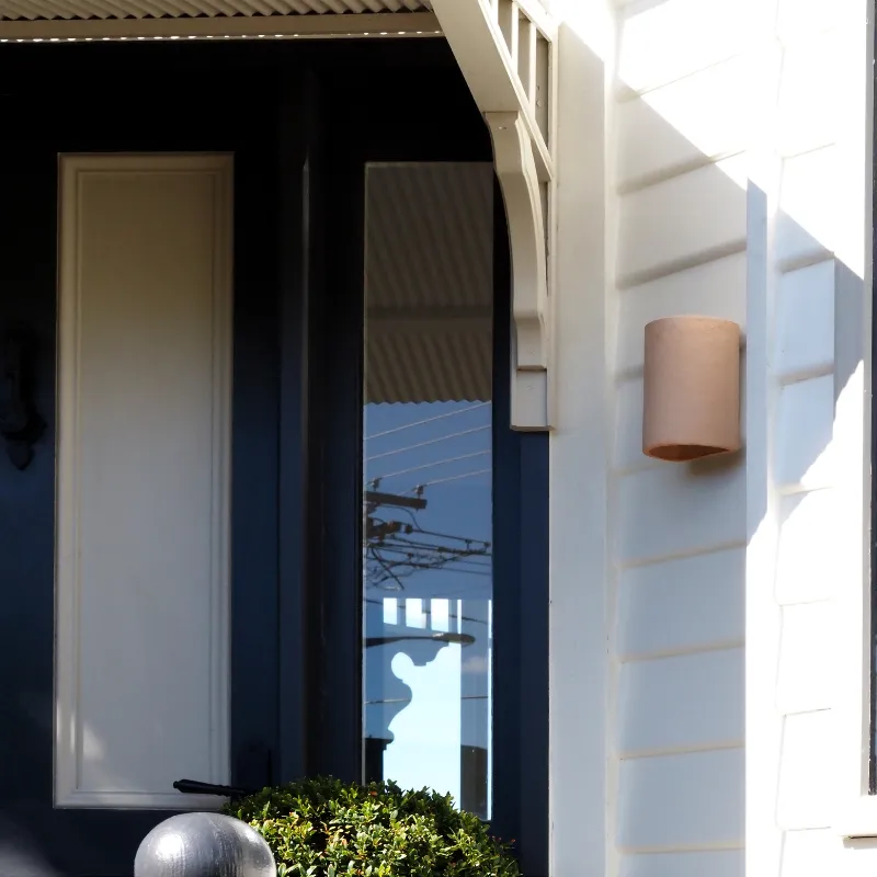 Exterior Organic Raw Ceramic Wall Light | Nudie