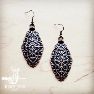 Filigree Copper Earrings 220s