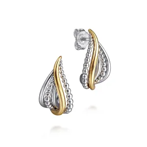 Gabriel & Co. Two-Tone Hoop Earrings