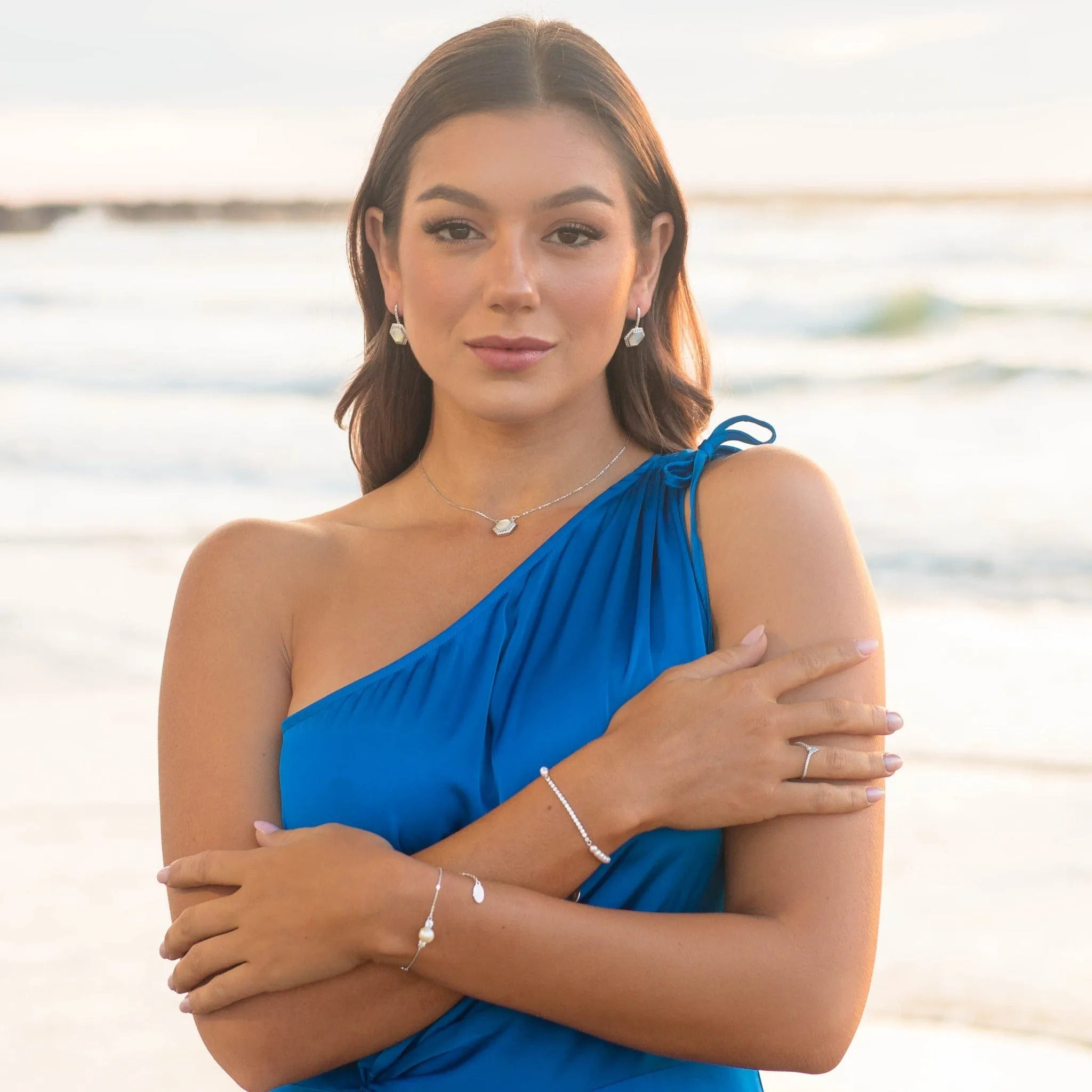 Georgini Oceans Noosa Freshwater Pearl Bracelet Silver