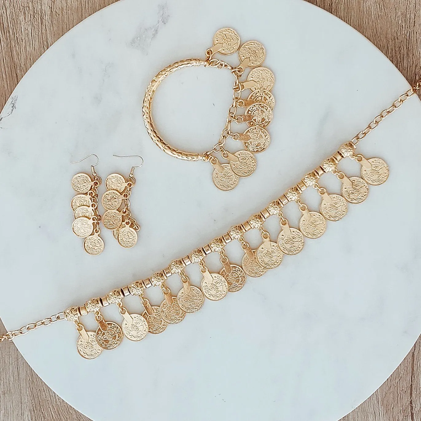 Gold Ani boho necklace