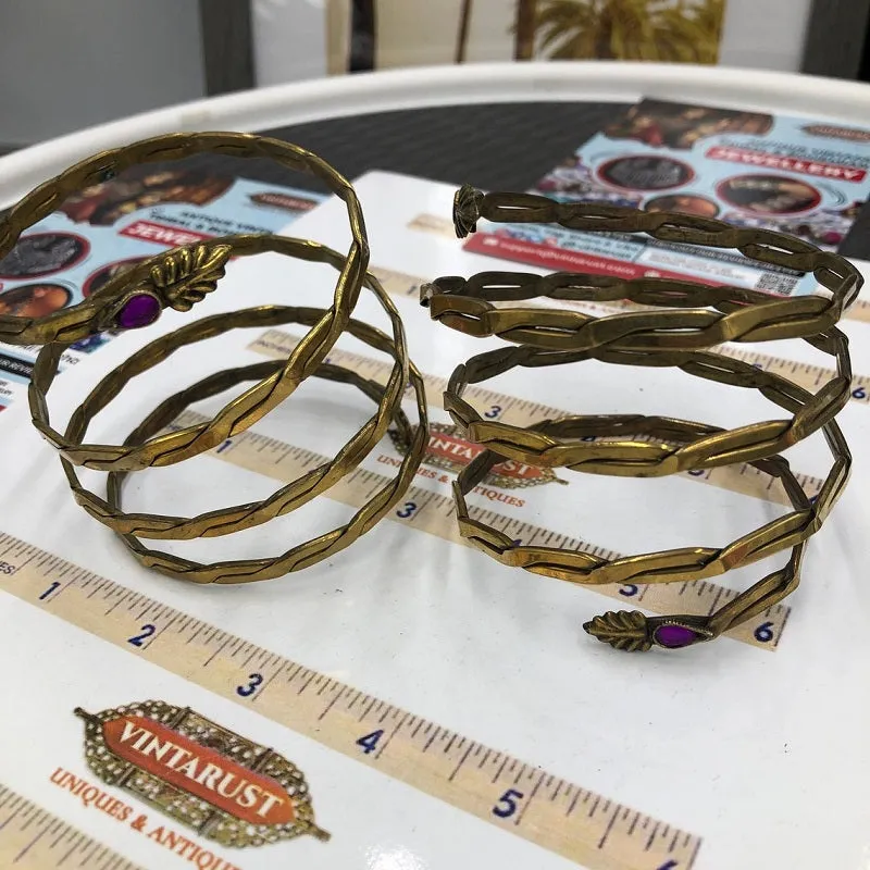 Gypsy Kuchi Hinged Vintage Cuff Bracelet