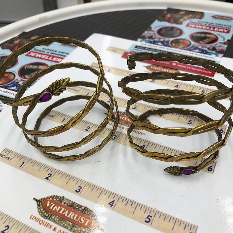 Gypsy Kuchi Hinged Vintage Cuff Bracelet