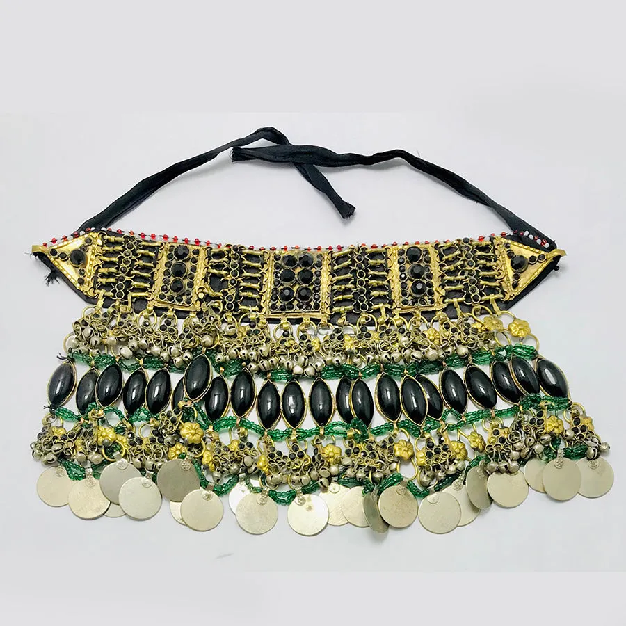 Handmade Black Gypsy Layered Choker Necklace