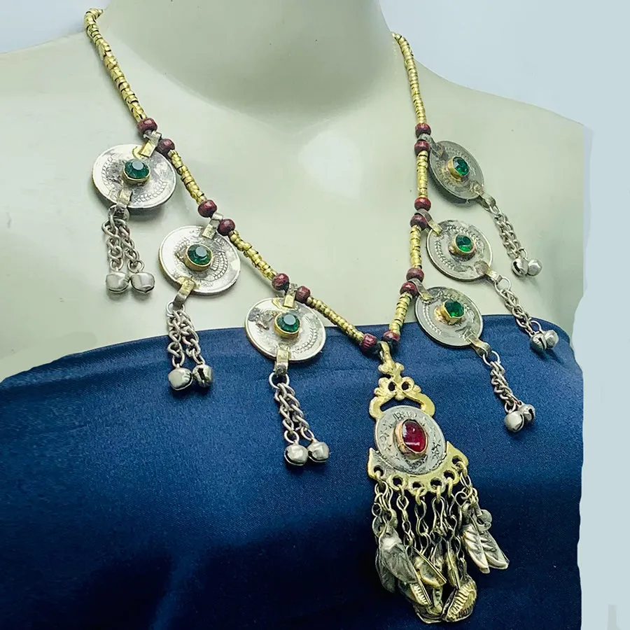 Handmade Ethnic Tribal Beaded Chain Necklace