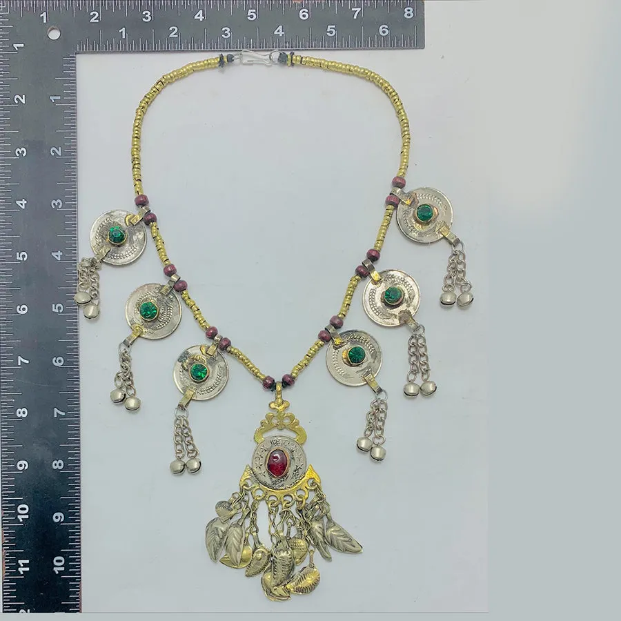Handmade Ethnic Tribal Beaded Chain Necklace