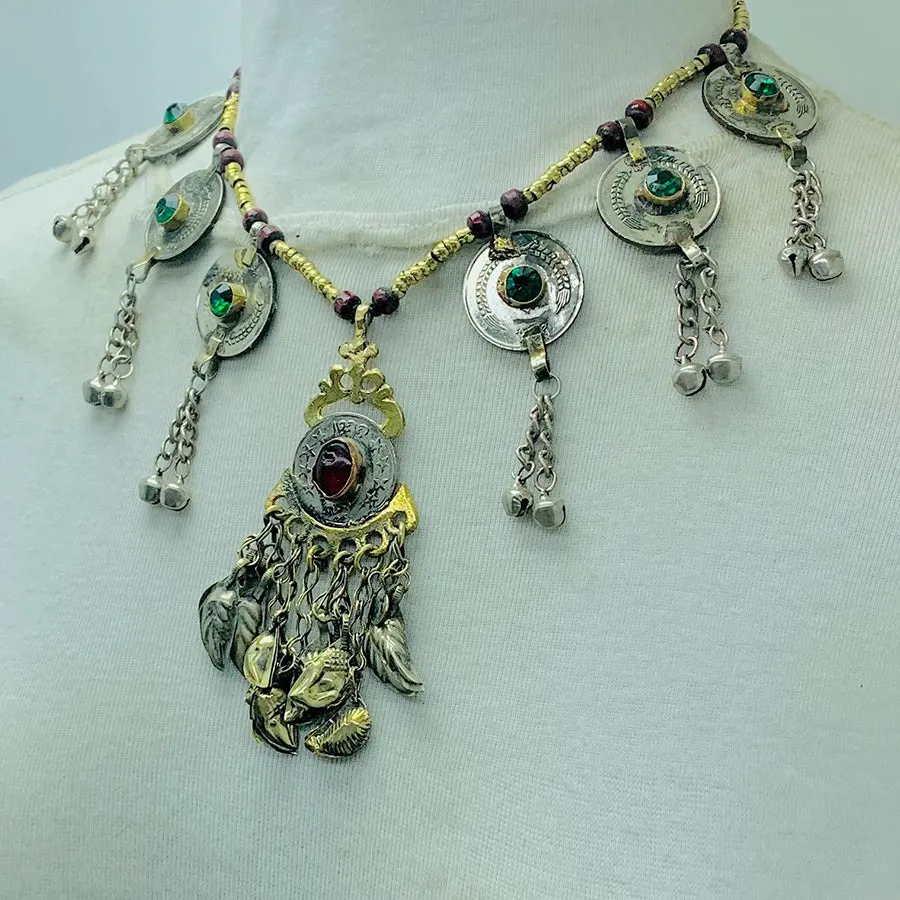 Handmade Ethnic Tribal Beaded Chain Necklace