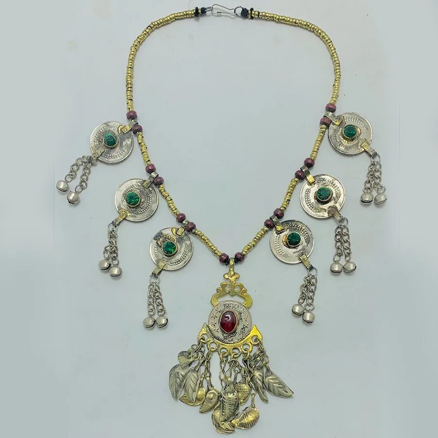Handmade Ethnic Tribal Beaded Chain Necklace