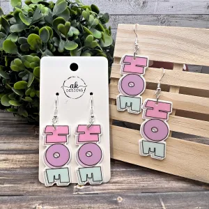 HOE Planar Resin Flatbacks Lightweight Colorful Pastel Irreverent  Earrings, Hypoallergenic Gift - Clearance