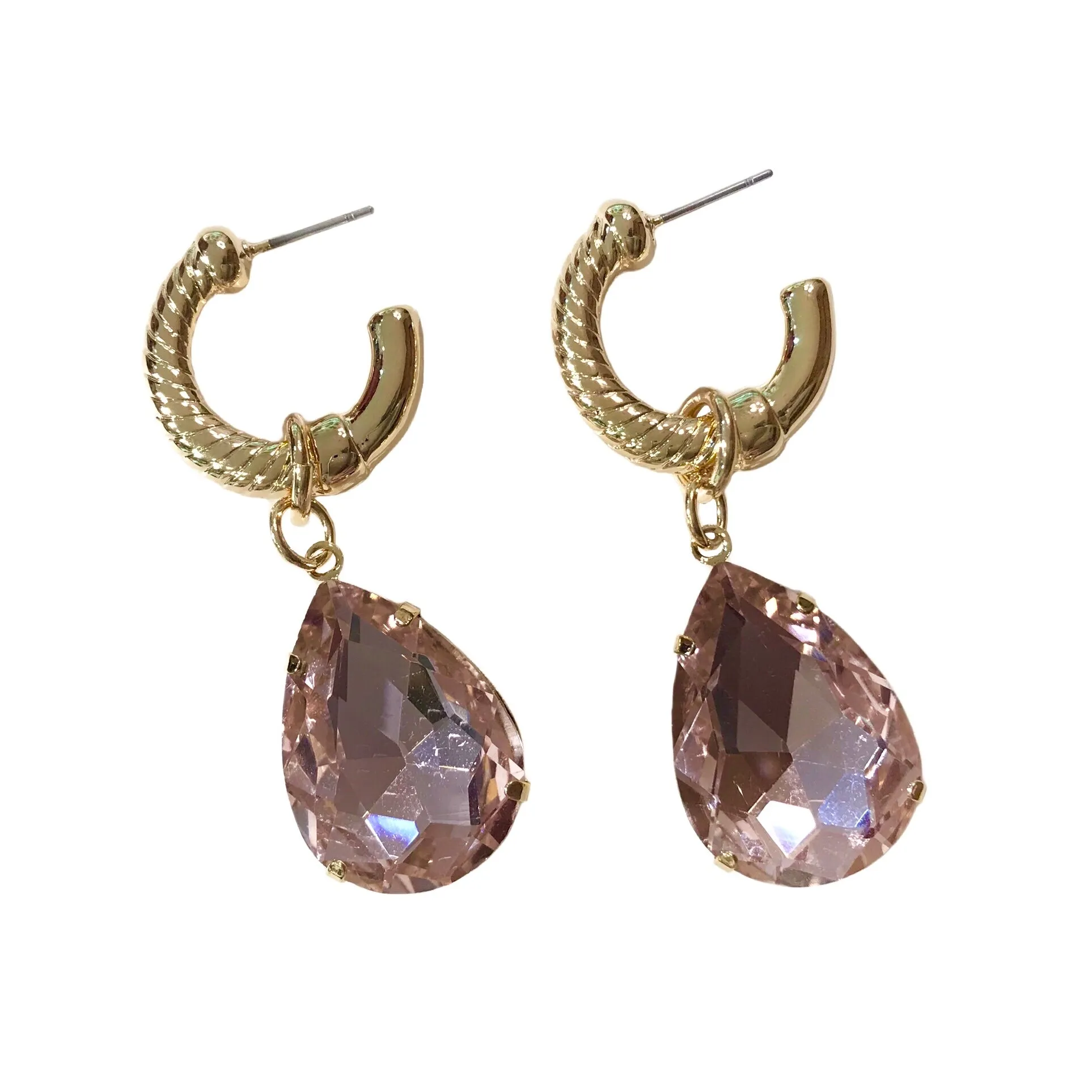 Kerry Bold Teardrop Hoop Earrings