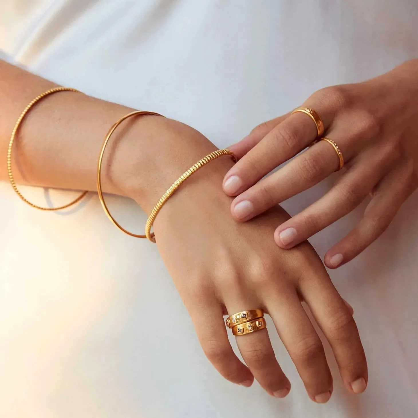 Kirstin Ash Cisco Bangle, Gold